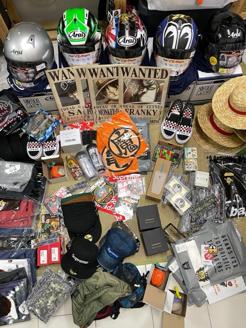 Poster One Piece, topi jerami Luffy, Frogman, Arai.