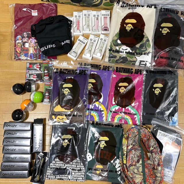 Oakley x Fragment, Casio, Supreme, Gregory, Thrasher.